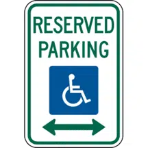 Sinalética: reserved-parking-sign